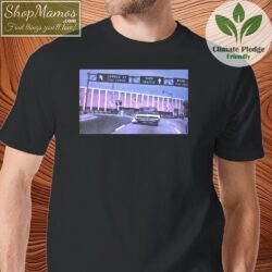 1960s Detroit Downtown 64 Chevy Impala T Shirt Men Short Sleeve