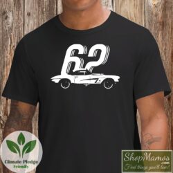 1962 Chevrolet Corvette T Shirt Men Short Sleeve