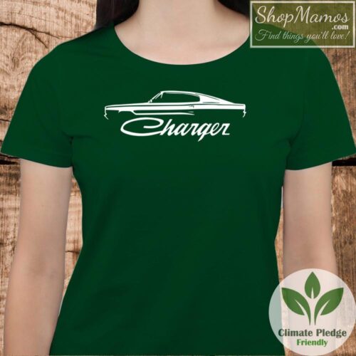 1966 67 Dodge Charger Shirt Classic Outline Women Short Sleeve