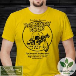 1977 Grateful Dead Raceway Rock T Shirt Men Short Sleeve