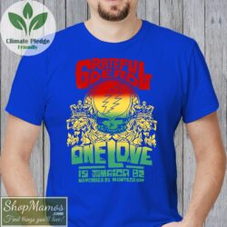 1982 Grateful Dead One Love Jamaica Shirt Men Short Sleeve