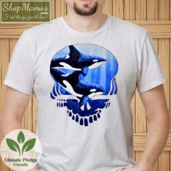 1992 Grateful Dead Orca Whale Shirt Men Short Sleeve