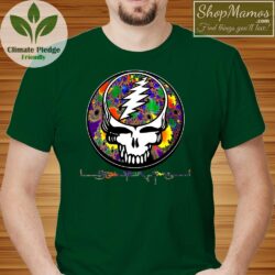 1994 Grateful Dead Steal Your Face Tee Shirt Men Short Sleeve