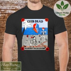 80s Grateful Dead Club Dead Antidote T Shirt Vintage Men Short Sleeve