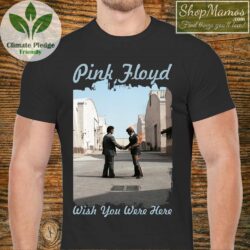 80s Pink Floyd Wish You Were Here Vintage T Shirt Men Short Sleeve