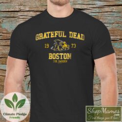 Boston Bruins Grateful Dead T Shirt Vintage Men Short Sleeve