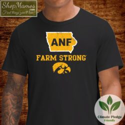 Colosseum Iowa Hawkeyes America Needs Farmers Anf Farm Strong T Shirt Men Short Sleeve