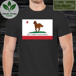 Deftones California Flag Shirt Men Short Sleeve