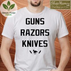 Deftones Guns Razors Knives Shirt Men Short Sleeve