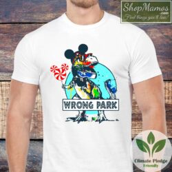 Dinosaur Wrong Park T Shirt Men Short Sleeve