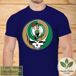 Grateful Dead Boston Celtics Shirt Steal Your Face Men Short Sleeve