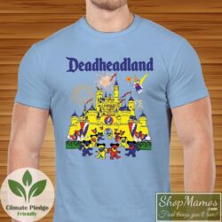 Grateful Dead Deadhandland Tour Shirt Men Short Sleeve