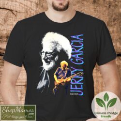 Grateful Dead Jerry Garcia Memoral Shirt Vintage Men Short Sleeve