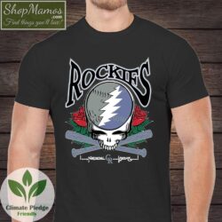 Grateful Dead Rockies National League Shirt Men Short Sleeve