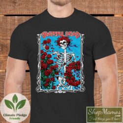 Grateful Dead Skull And Roses Bertha Shirt Men Short Sleeve