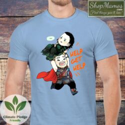 Help Get Help Thor And Loki T Shirt Men Short Sleeve