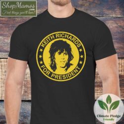 Keith Richards For President Shirt, The Rolling Stones Shirt Men Short Sleeve