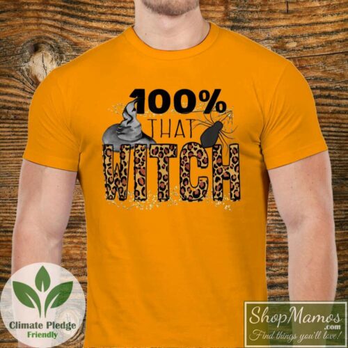 Leopard 100 That Witch T Shirt Men Short Sleeve