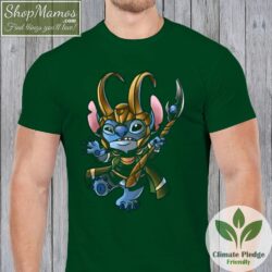 Lilo Stitch Loki T Shirt Men Short Sleeve