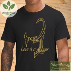 Loki Love Is A Dagger T Shirt Men Short Sleeve