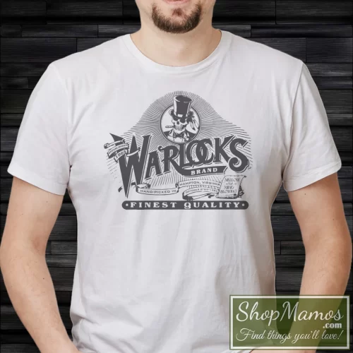Men's Grateful Dead - Warlocks Live At Hampton 1989 T Shirt In White, Front View On Dark Wood Background