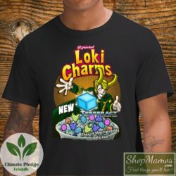 New Tesseract Bifrosted Loki Charms T Shirt Men Short Sleeve