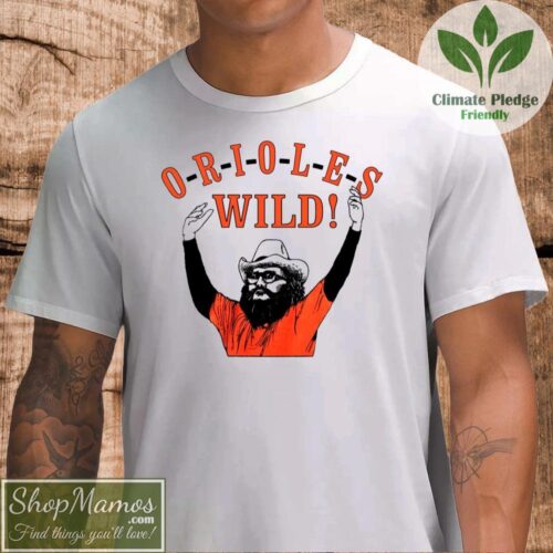 Orioles Wild Bill Hagy T Shirt Men Short Sleeve