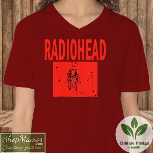 Radiohead Amnesiac T Shirt Crying Guy Shirt Women V Neck