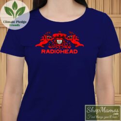 Radiohead Bear Crest Shirt Women Short Sleeve