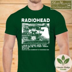 Radiohead Ice Caps Shirt Men Short Sleeve