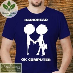 Radiohead Ok Computer T Shirt Handshake Men Short Sleeve