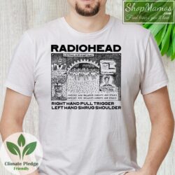 Radiohead Right Hand Pull Trigger Shirt Men Short Sleeve