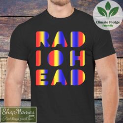 Radiohead Text Logo Shirt Men Short Sleeve