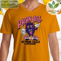 Raisin Hell T Shirt Men V Neck