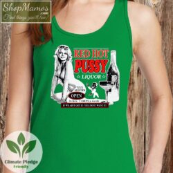Red Hot Pussy Liquor Shirt Women Tank Top