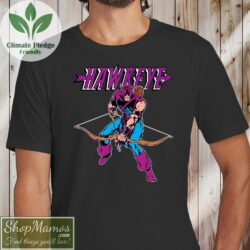 Retro Hawkeye T Shirt Men Short Sleeve