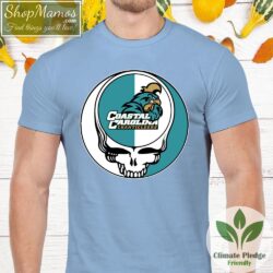 Steal Your Face Coastal Carolina Chanticleers Grateful Dead Shirt Baseball Men Short Sleeve