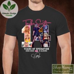 Taylor Swift 14 Years Of Operation T Shirt Men Short Sleeve