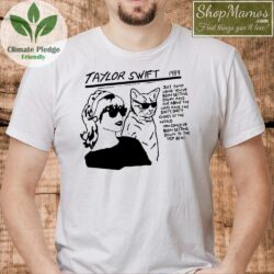 Taylor Swift Cat Funny T Shirt Men Short Sleeve