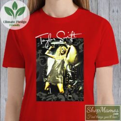 Taylor Swift Concert Tour T Shirt Vintage Photo Women Short Sleeve