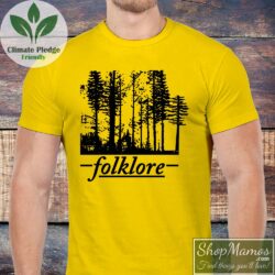 Taylor Swift Folklore T Shirt Men Short Sleeve