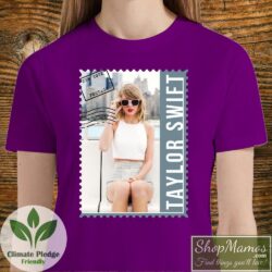 Taylor Swift New York Postage Shirt Women Short Sleeve