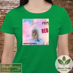 Taylor Swift Picture Shirt Albums Women Short Sleeve