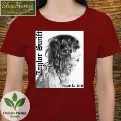 Taylor Swift Reputation Album Shirt Tour Women Short Sleeve