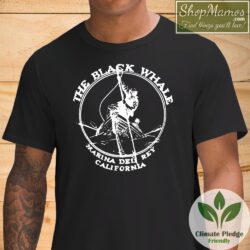 The Black Whale Marina Del Rey T Shirt Men Short Sleeve