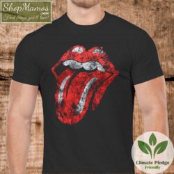 The Rolling Stones Distressed Tongue Shirt Men Short Sleeve