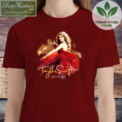 Vintage 2011 Red Taylor Swift Speak Now Tour T Shirt Women Short Sleeve