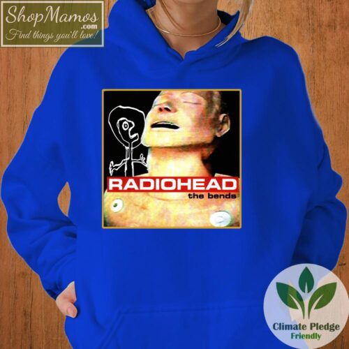 Vintage 90s Radiohead The Bends T Shirt Album Women Hoodie