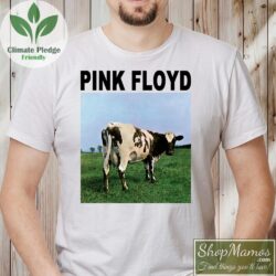 Vintage Pink Floyd Cow Shirt Atom Heart Mother T Shirt Men Short Sleeve