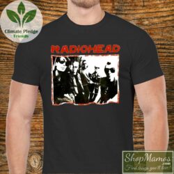 Vintage Rare Radiohead Photo Group Shirt Men Short Sleeve